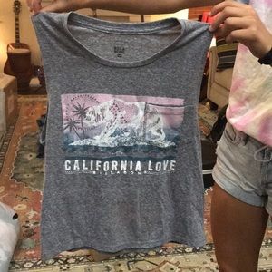 Juniors Billabong tank top, xs grey